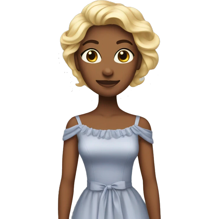 Me wearing a dress emoji