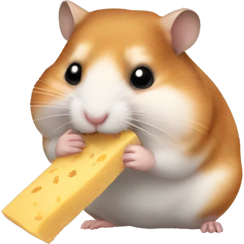 Hamster eating emoji
