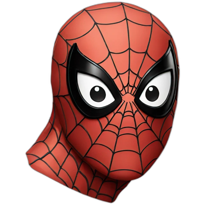 spider-man as the thinking emoji emoji