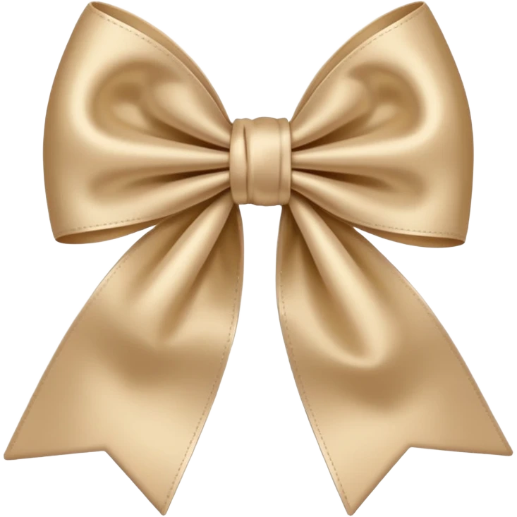 Beige bow emoji