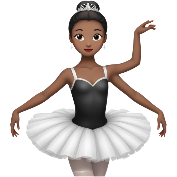 Black swan ballerina emojie emoji