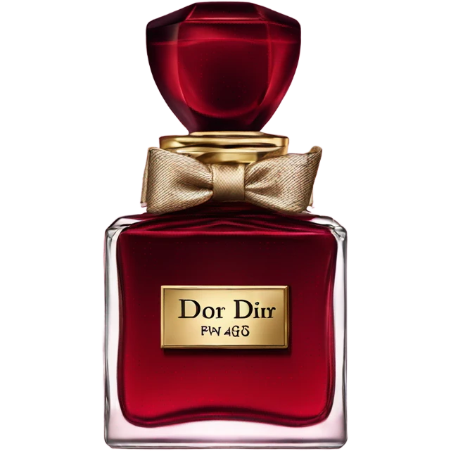 Dark red Dior parfum  emoji