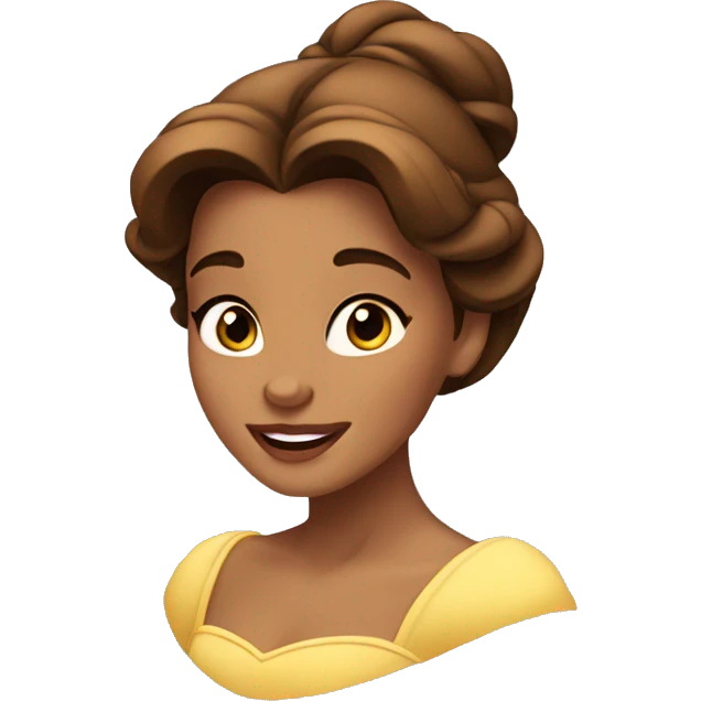 Belle from beauty and the beast emoji