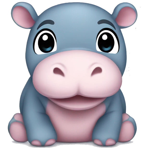 baby hippo plush emoji