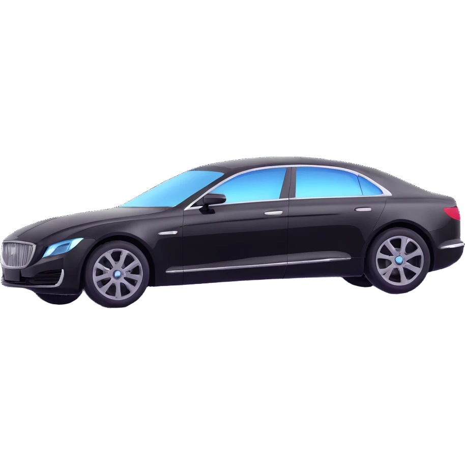 luxury black car with a transparent plastic film floating just above the car, as if it is about to be applied, elegant and premium look emoji