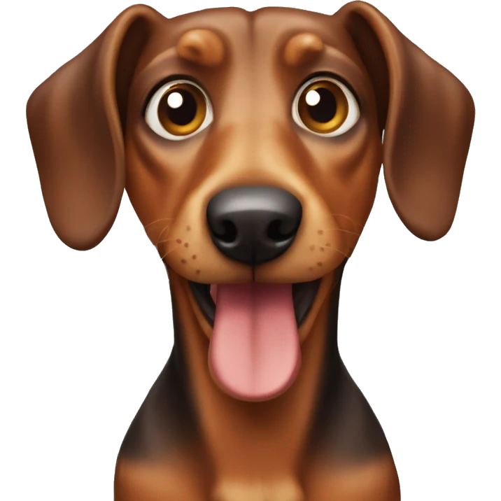 Teckel dog emoji
