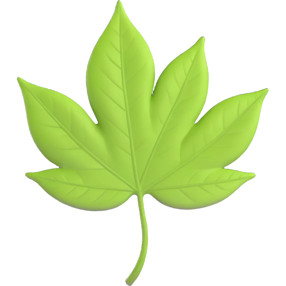 single green leaf emoji
