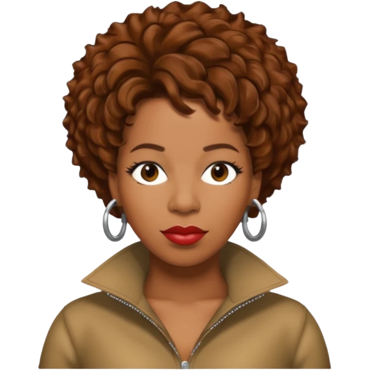 Macy Gray with brown hair emoji
