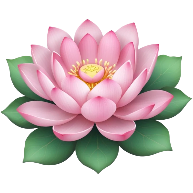 lotus flower with a pink bow emoji