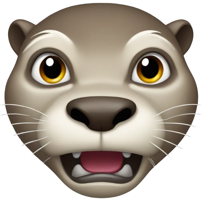 Angry otter face emoji