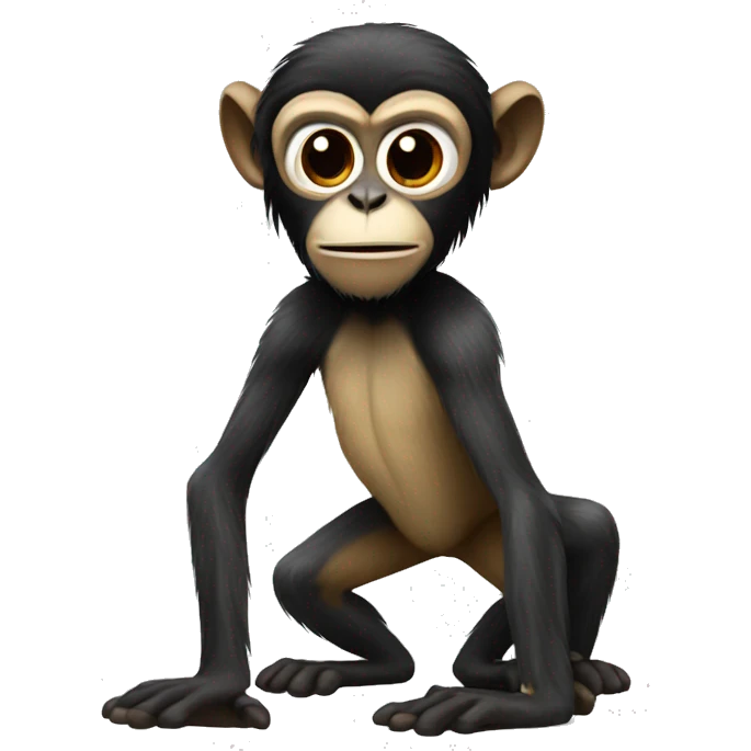full body spider monkey emoji