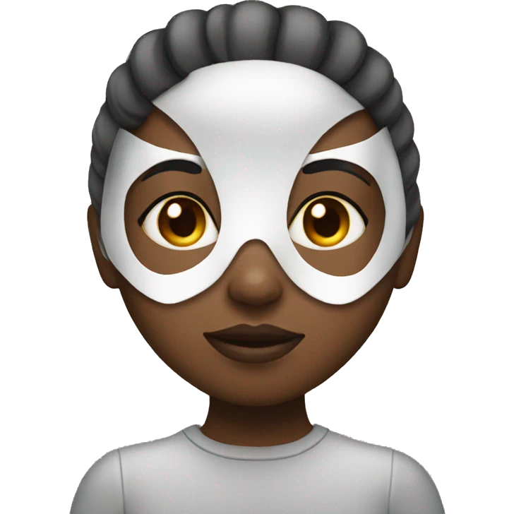 Girl wearing a mask emoji
