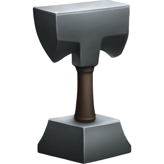 1000 kilograms anvil emoji