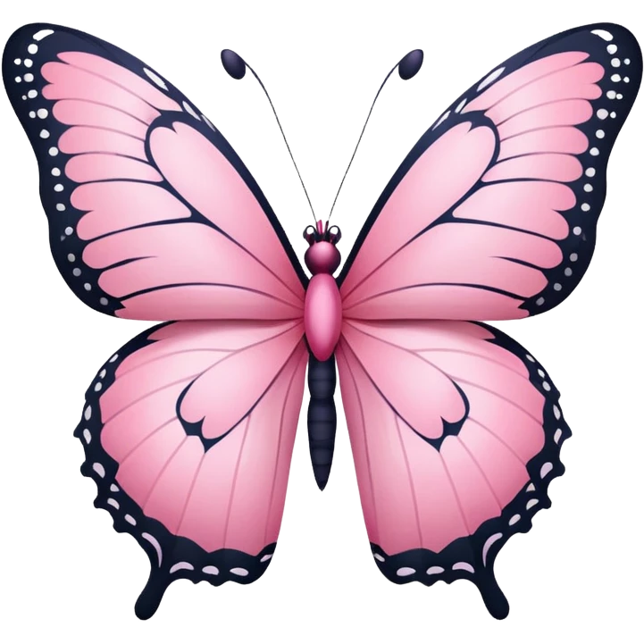 pink butterfly on paper emoji