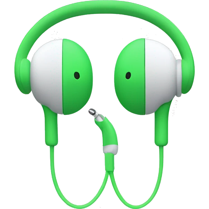 earpods max green   emoji