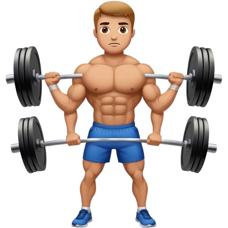 barbell shrugs emoji