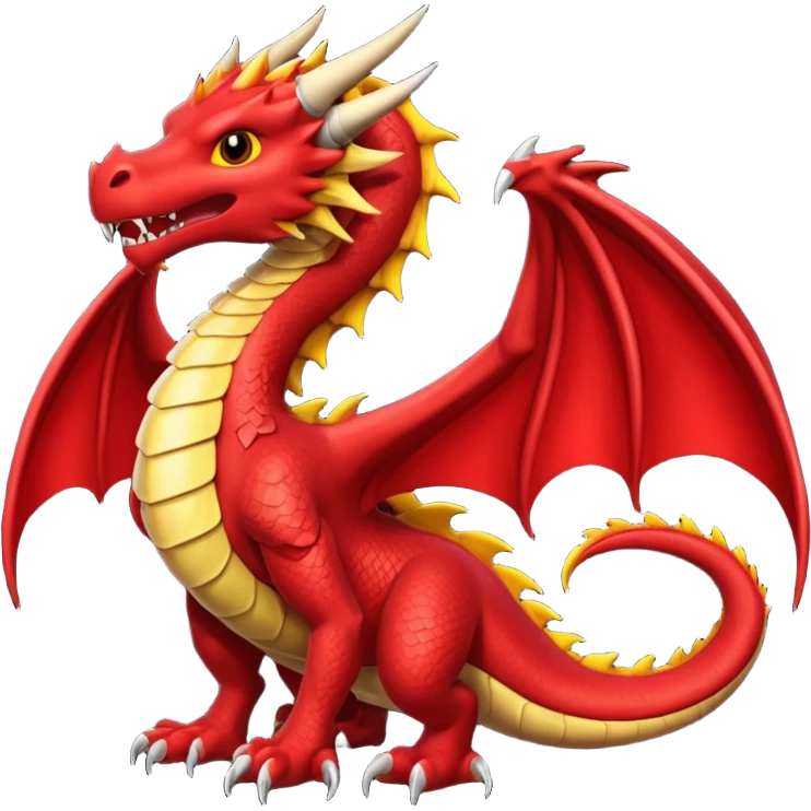 Dragón color rojo  emoji