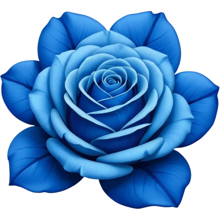 Blue rose emoji emoji