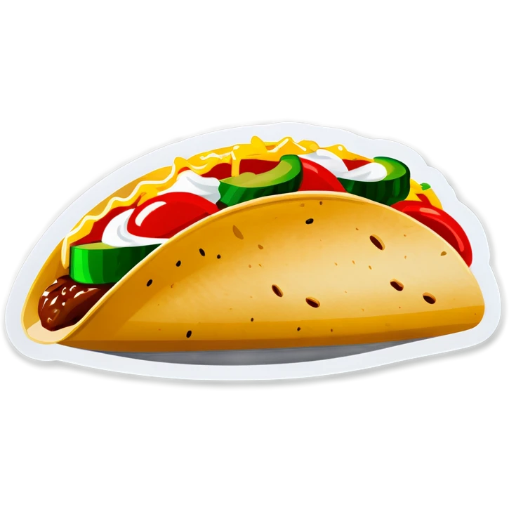 Licking a taco  emoji
