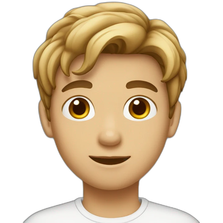 Garçon de 15 ans grand blanc au cheveux brun emoji