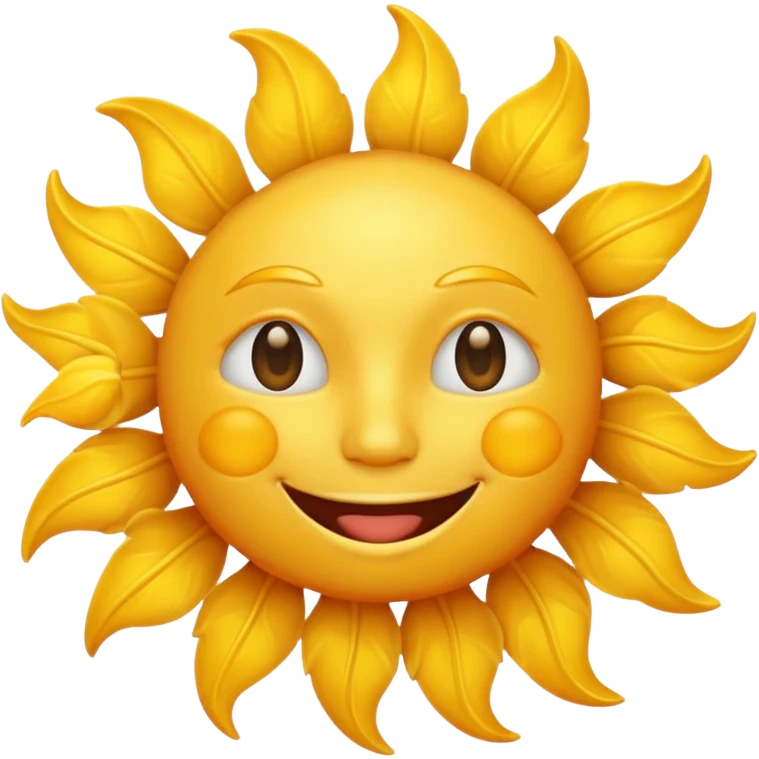 smiling sun emoji