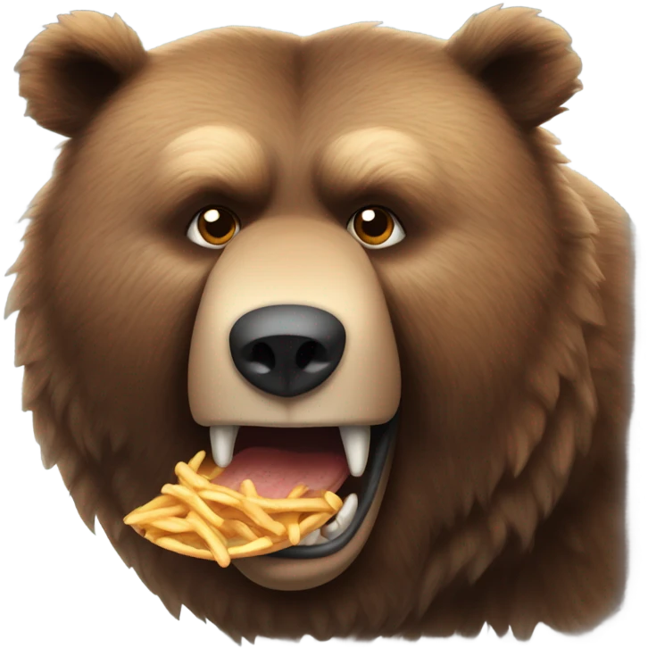 An hungry bear emoji