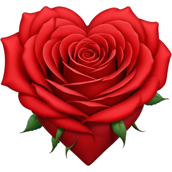 Heart shaped rose emoji