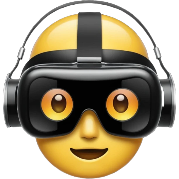 Lentes de realidad virtual emoji
