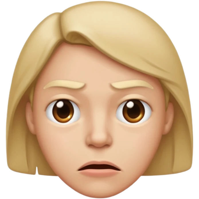 😖 mouth but 😒 eyes emoji