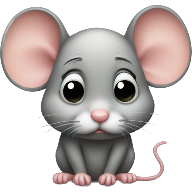 Little sad mouse emoji