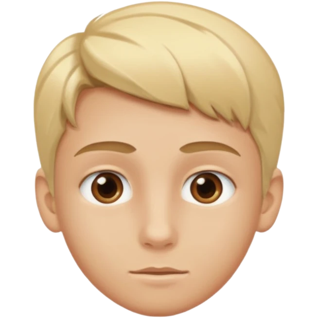 Un garçon blond aux yeux marrons de 13 ans qui tient avec ses mains un L avec des cœurs autour de son visage emoji