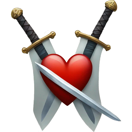 Heart with sword through it emoji