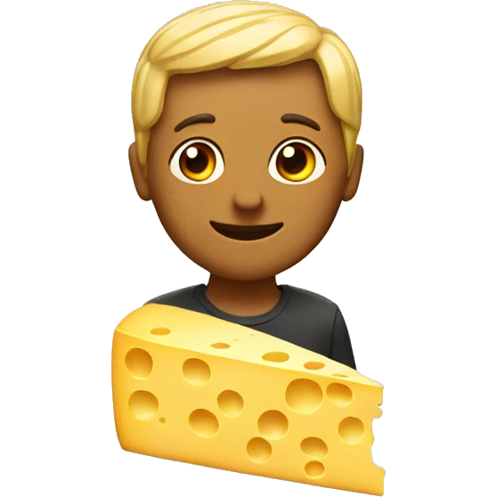 Friends made of cheese emoji