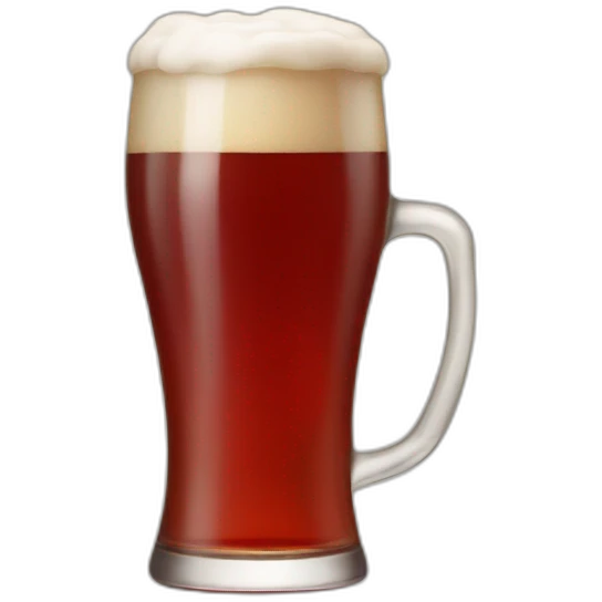 Red beer emoji