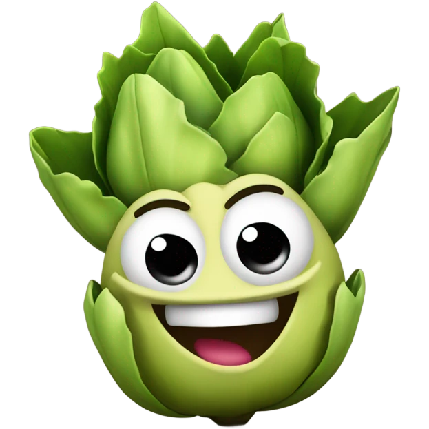 Sassy artichoke emoji