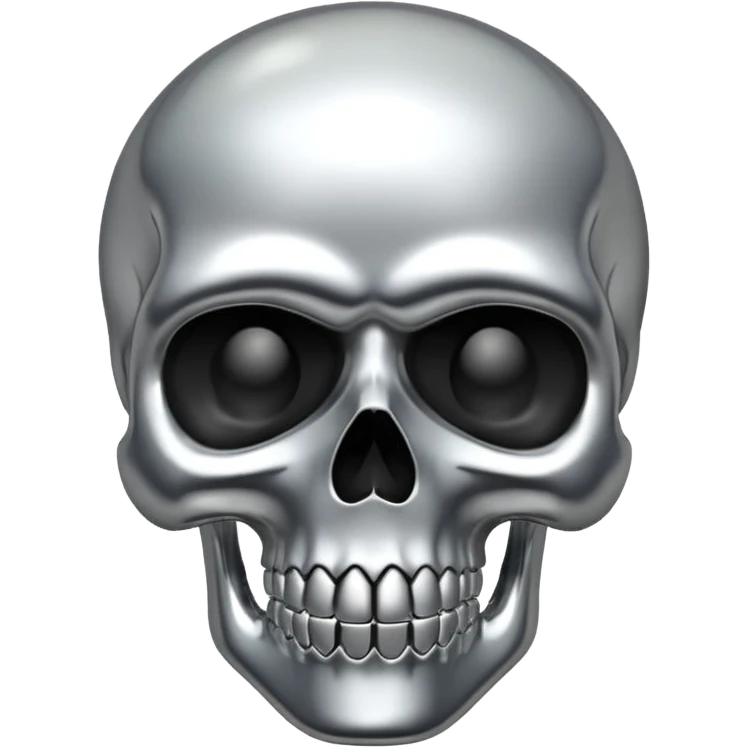Chrome skull emoji