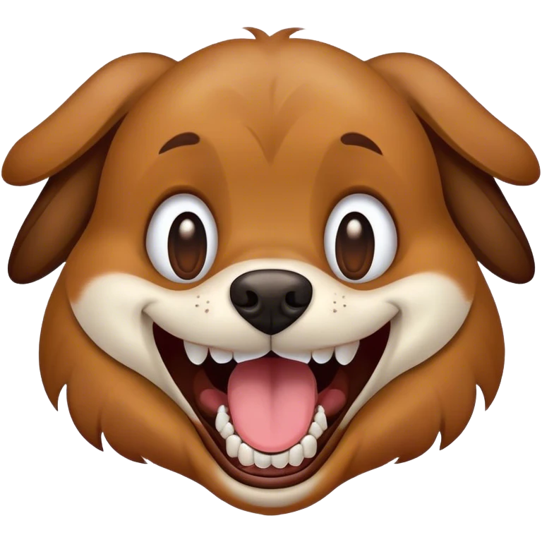 Dog with lots of teeth emoji