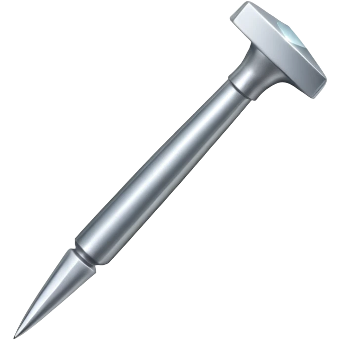 clou en acier métallique emoji