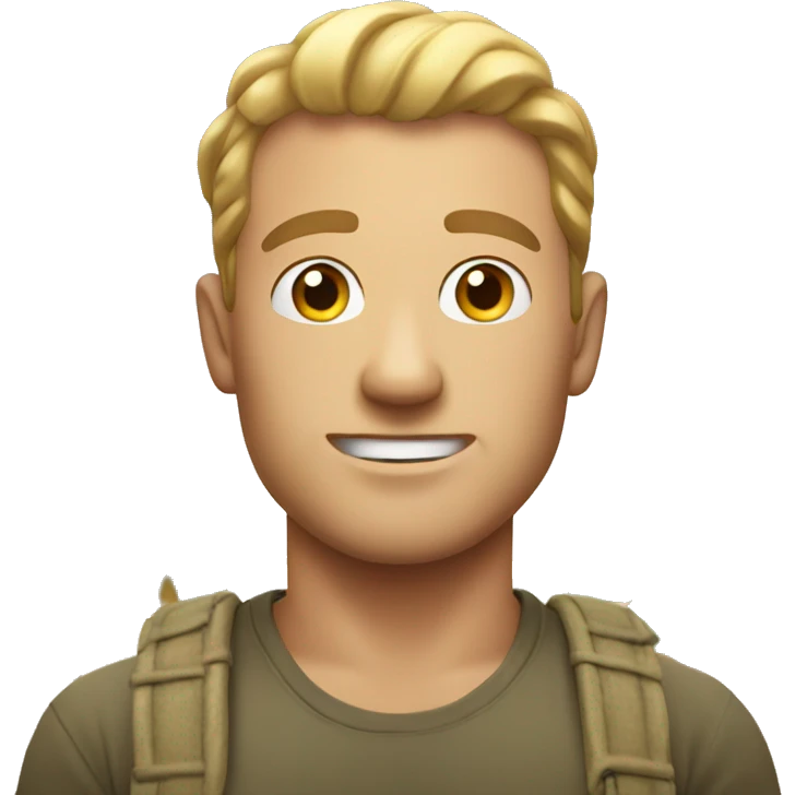 White dude in tropical island  emoji