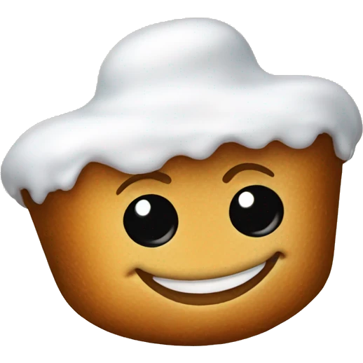 Beignet smiling walking  emoji