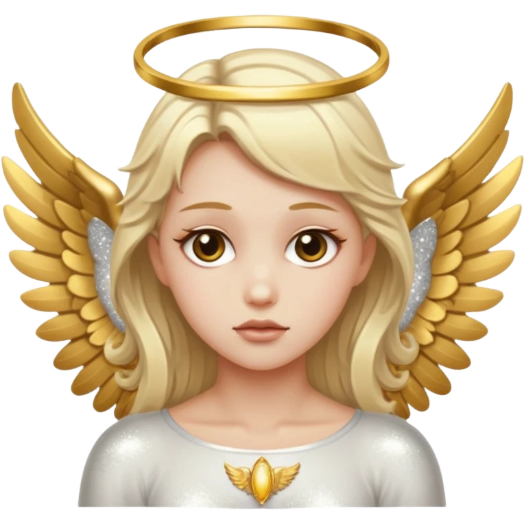 glitter fallen angel emoji