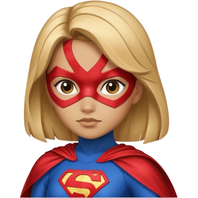 Queen side eye wearing a super hero costume a girl emoji