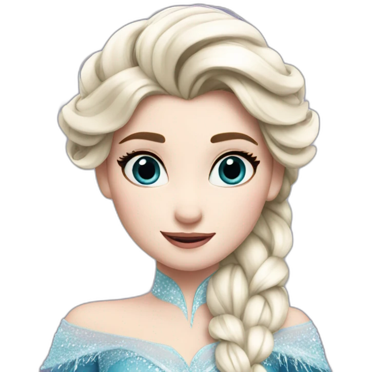 Elsa from frozen emoji