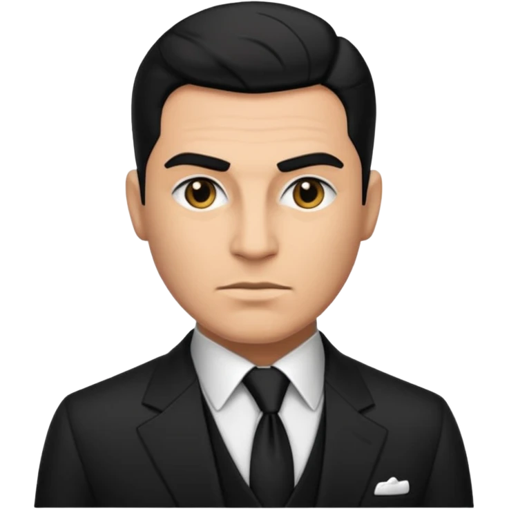 Mafia enforcer, suit and tie, emoji