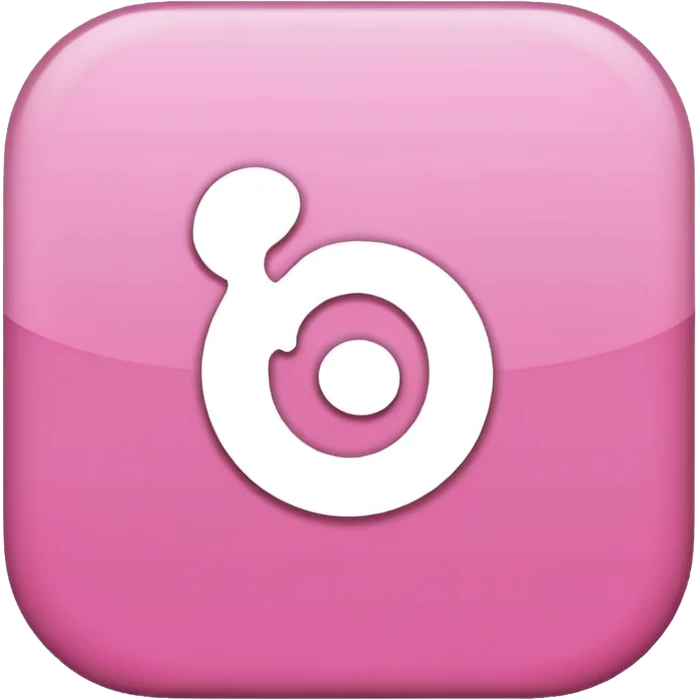 pink Pinterest logo emoji