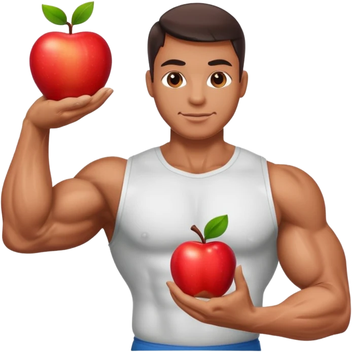 nutrition with a muslce  emoji