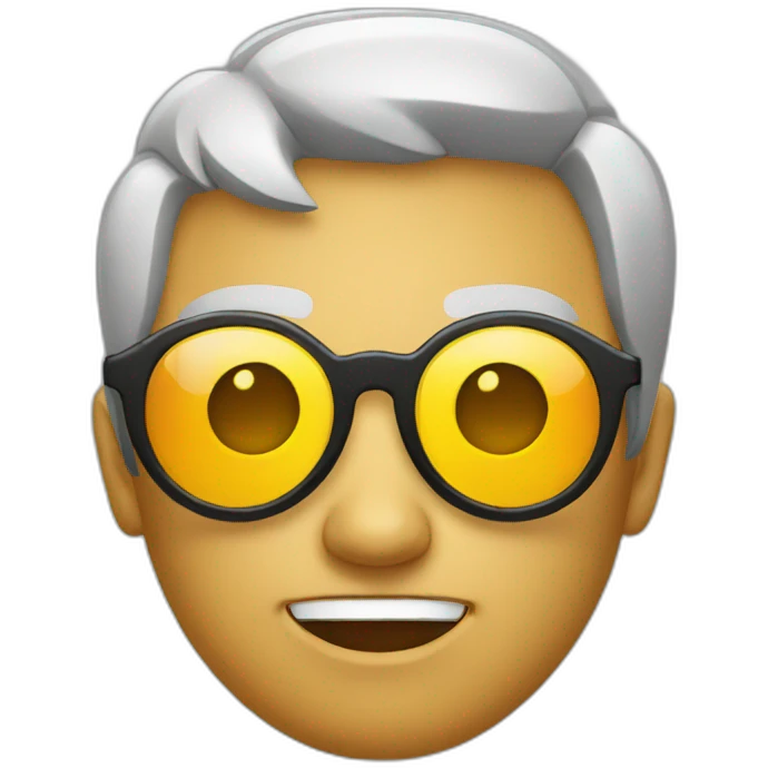 Round face with sunglasses emoji