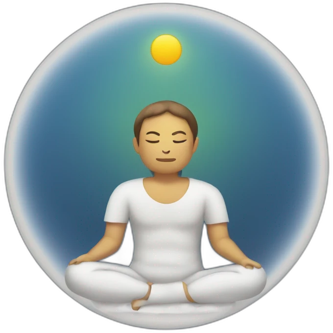 Circulo de meditación emoji