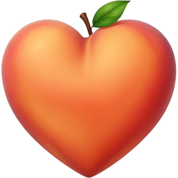 Corazon de color durazno emoji