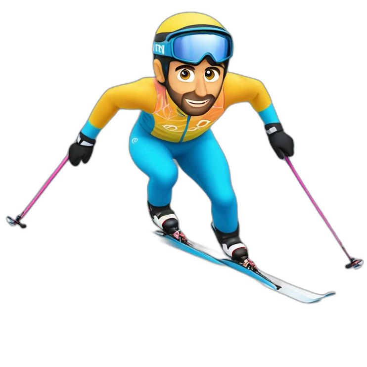 Martin Fourcade skiing emoji